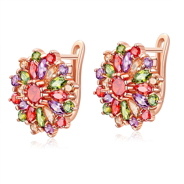 Natural Crystal Flower Earring - Earrings review and price
