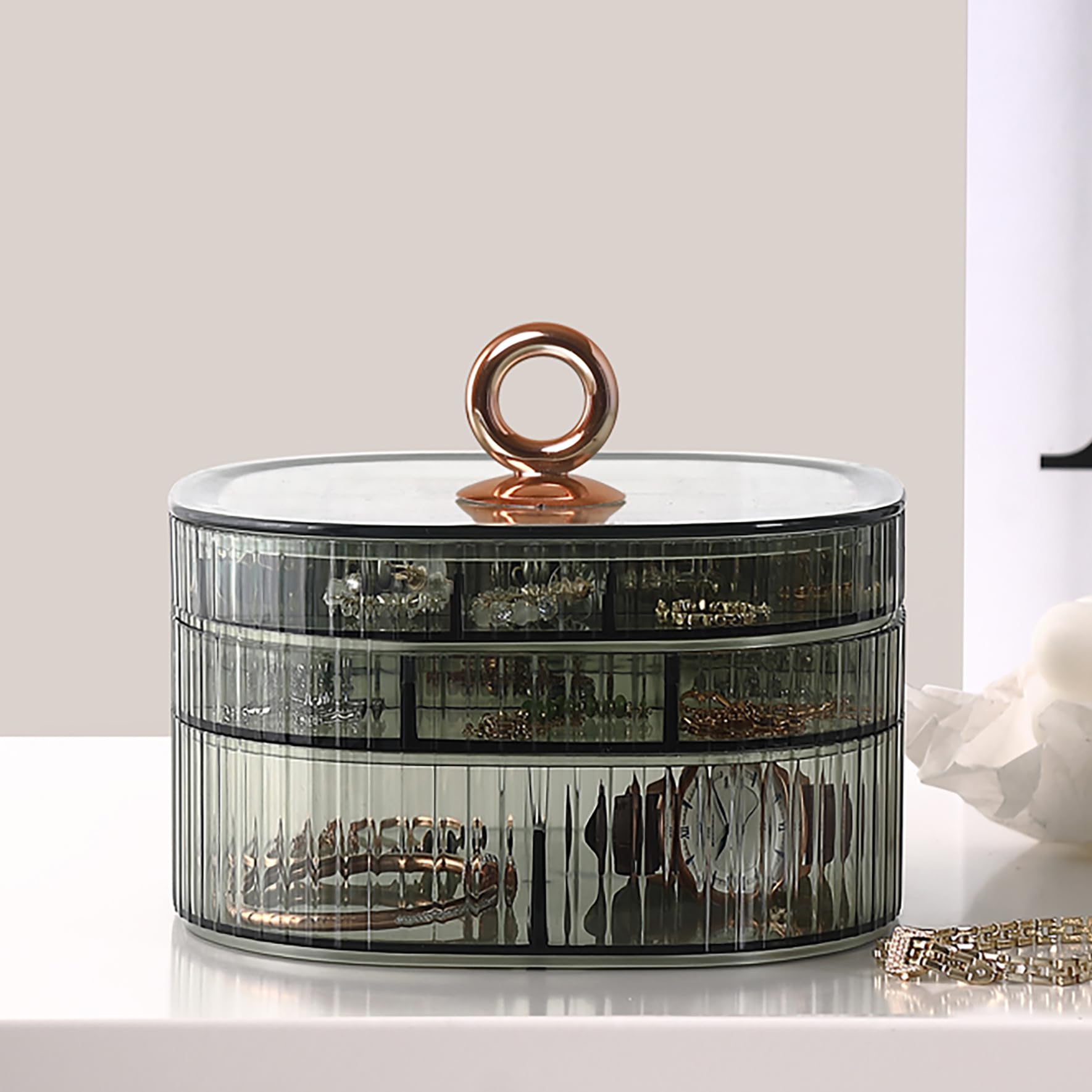 Transparent Jewelry Box 3-Laye - Earrings review and price