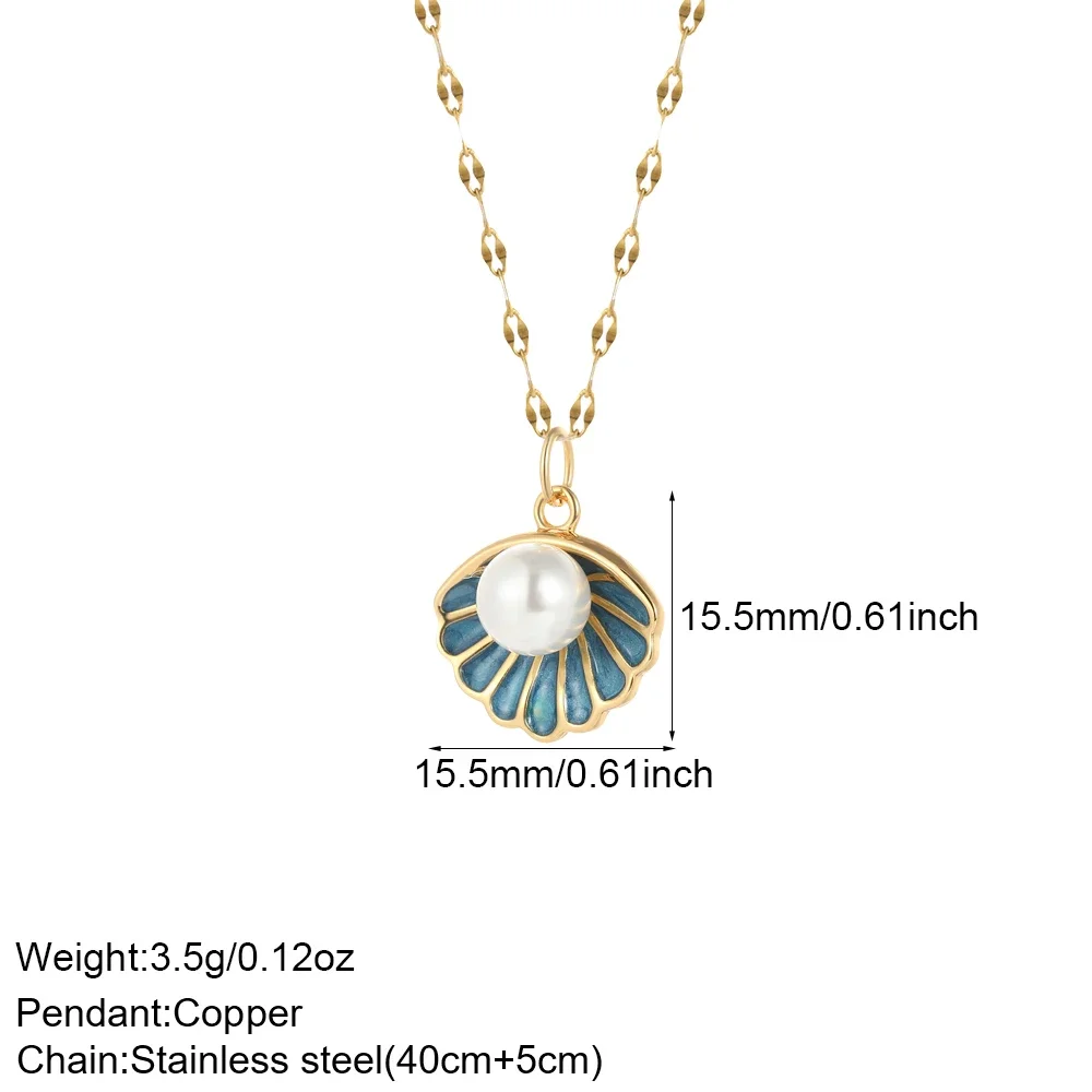 Cute Sea Star Shell Diy Neckla - Cross Pendant Necklace Gold review and price