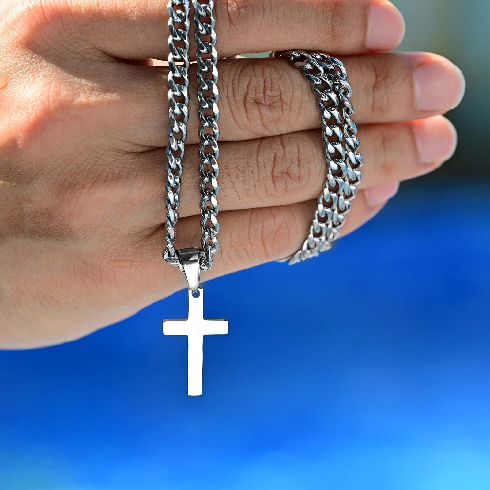 High Quality Cross Necklace fo - Cuban Link Chain 12Mm review and price