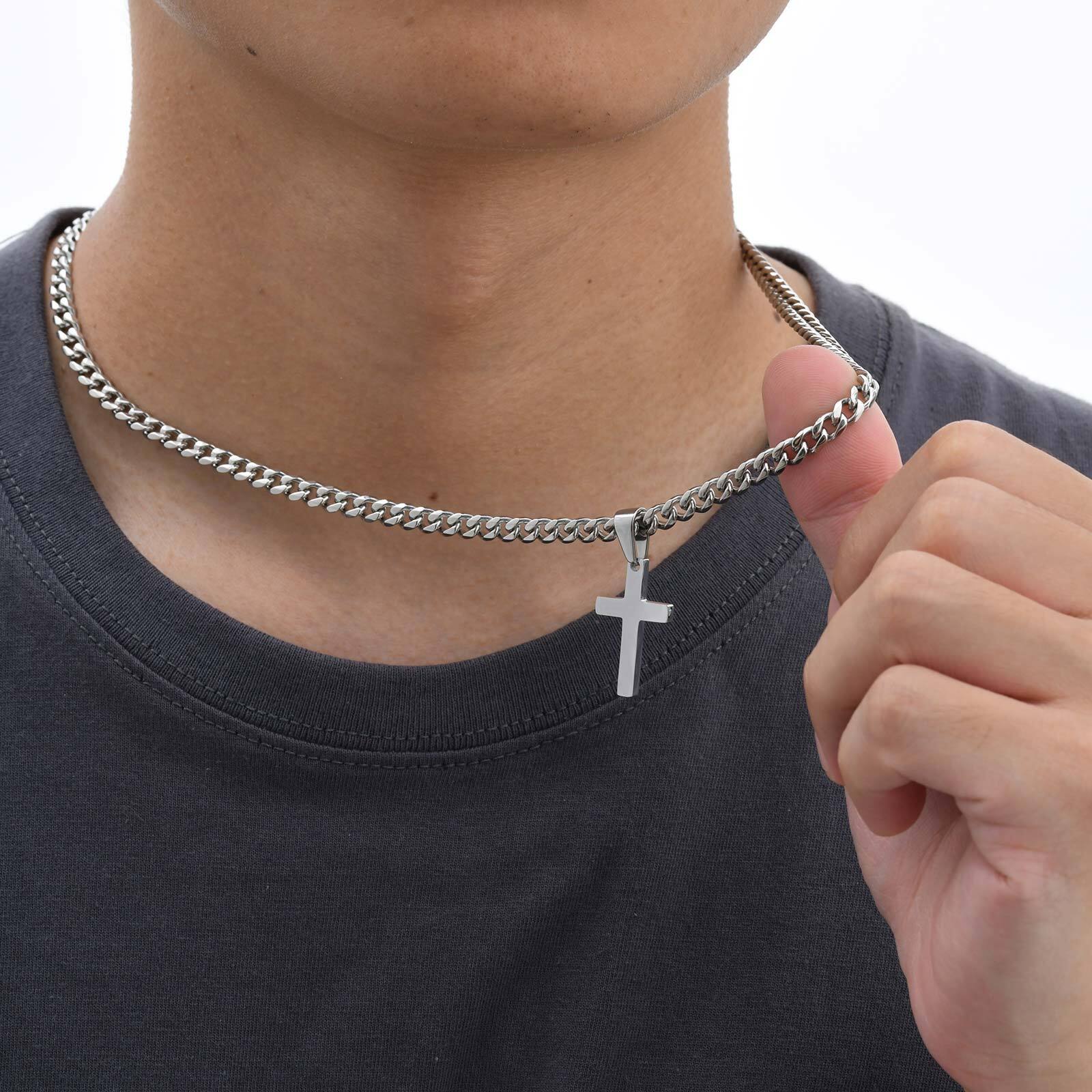 High Quality Cross Necklace fo - Cuban Link Chain 12Mm review and price