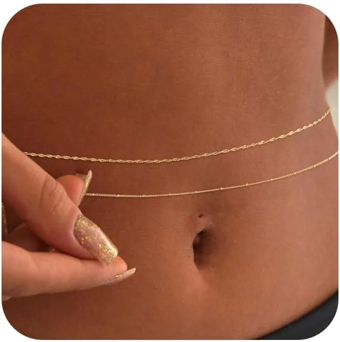 14k Gold Plated 26-33Inch Adju - Body Jewelry review and price