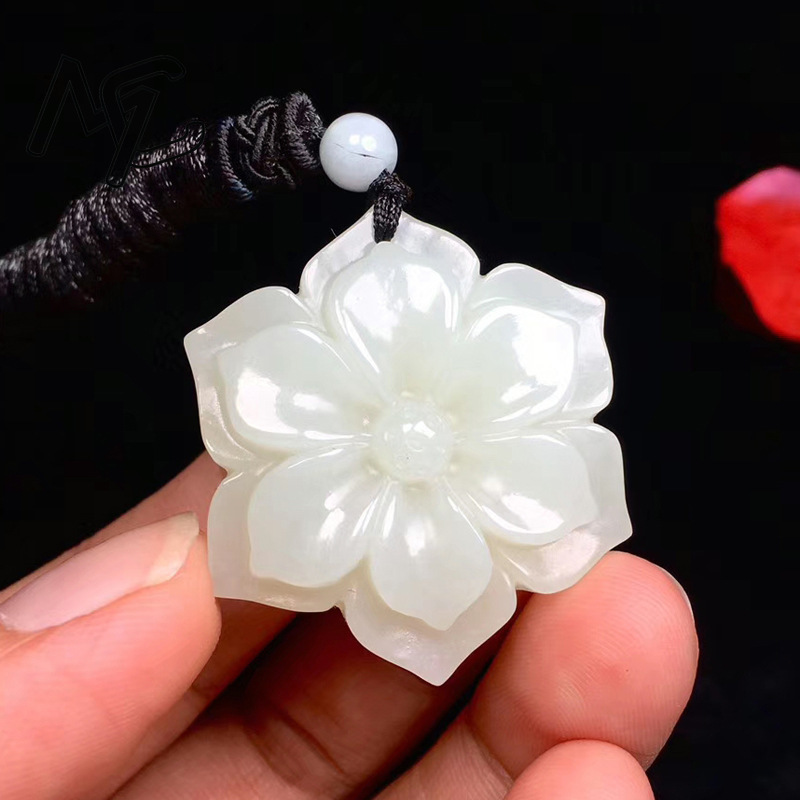 Natural Chinese White Jade Pen - Necklaces review and price