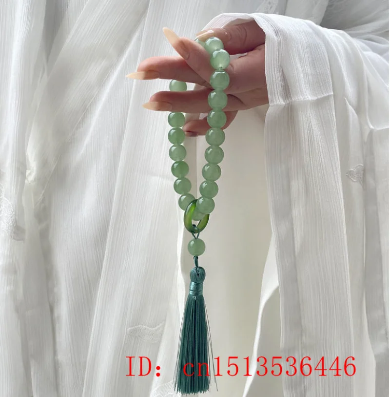 Green Jade Stone 12mm Beads Ta - Bracelets review and price